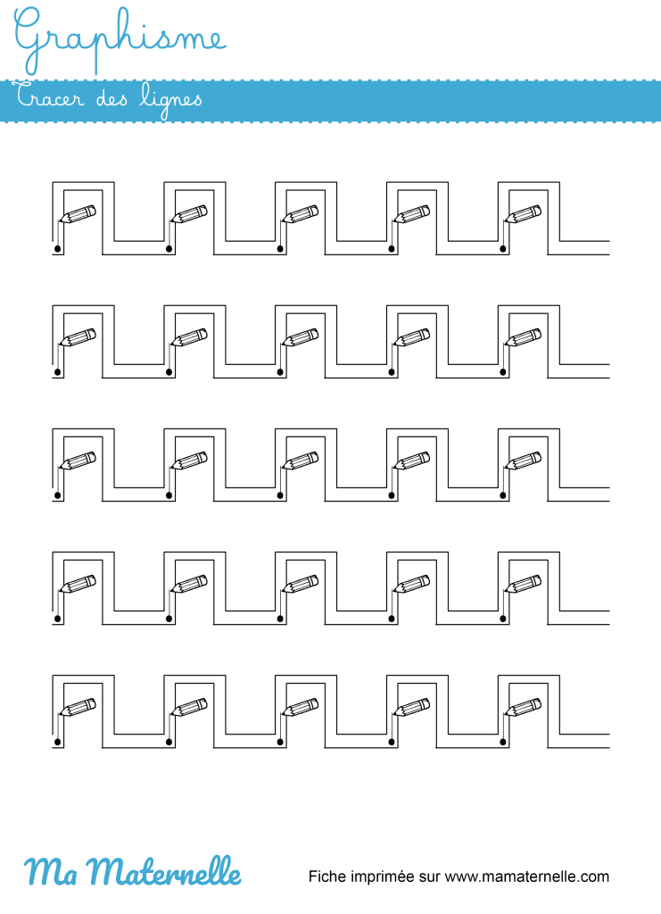 Grande section - Graphisme : tracer des lignes