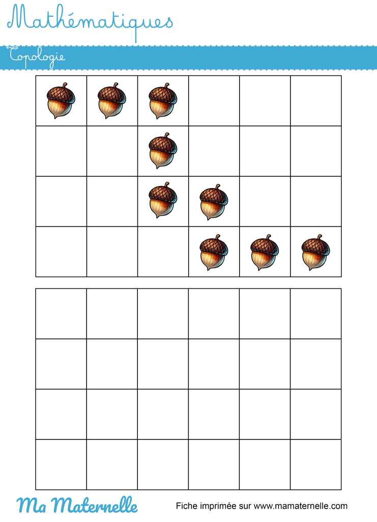 Grande section - Mathématiques : topologie version automne