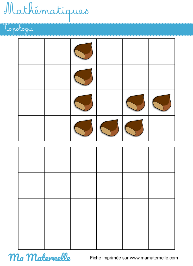 Grande section - Mathématiques : topologie version automne