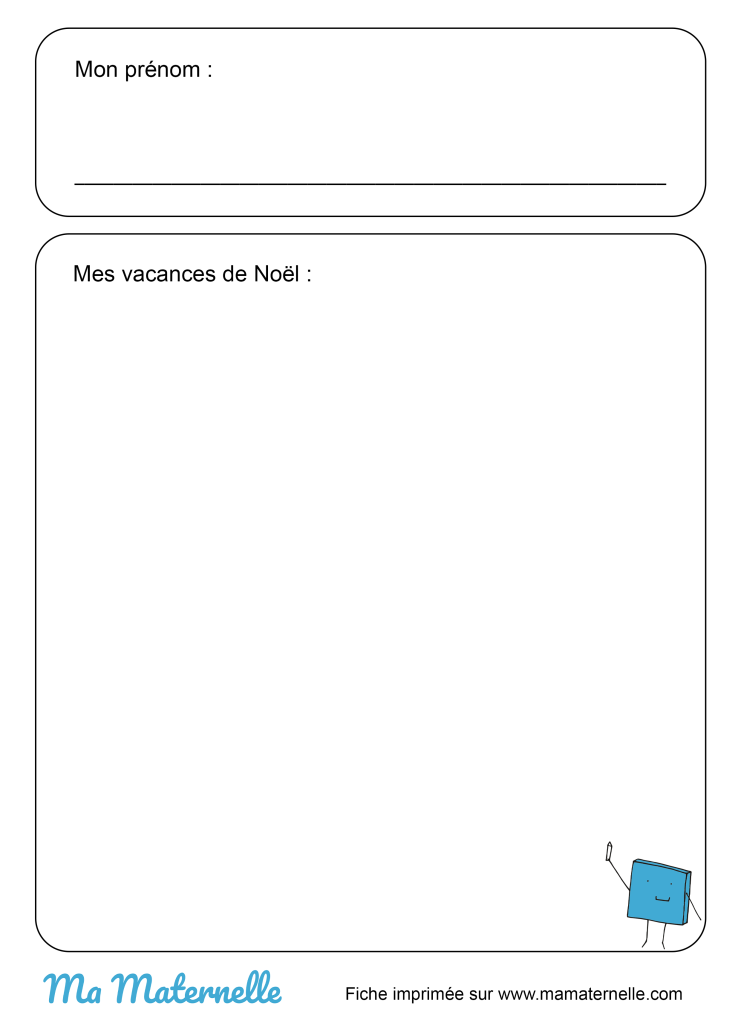 Activités - Activité : dessiner mes vacances de Noël