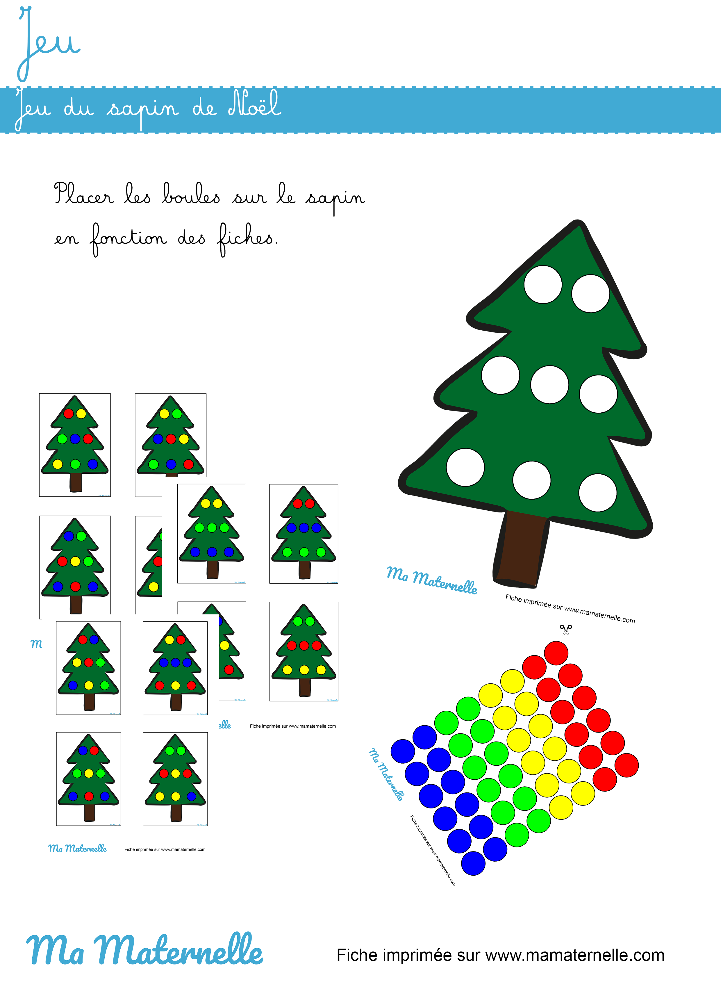 Jeu Du Sapin Avec Mod Les Ma Maternelle