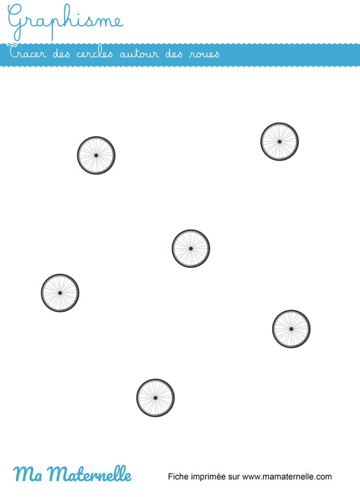 Petite section - Graphisme : tracer des cercles autour des roues