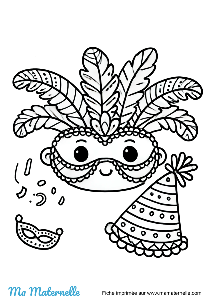 Activités - Coloriage : carnaval